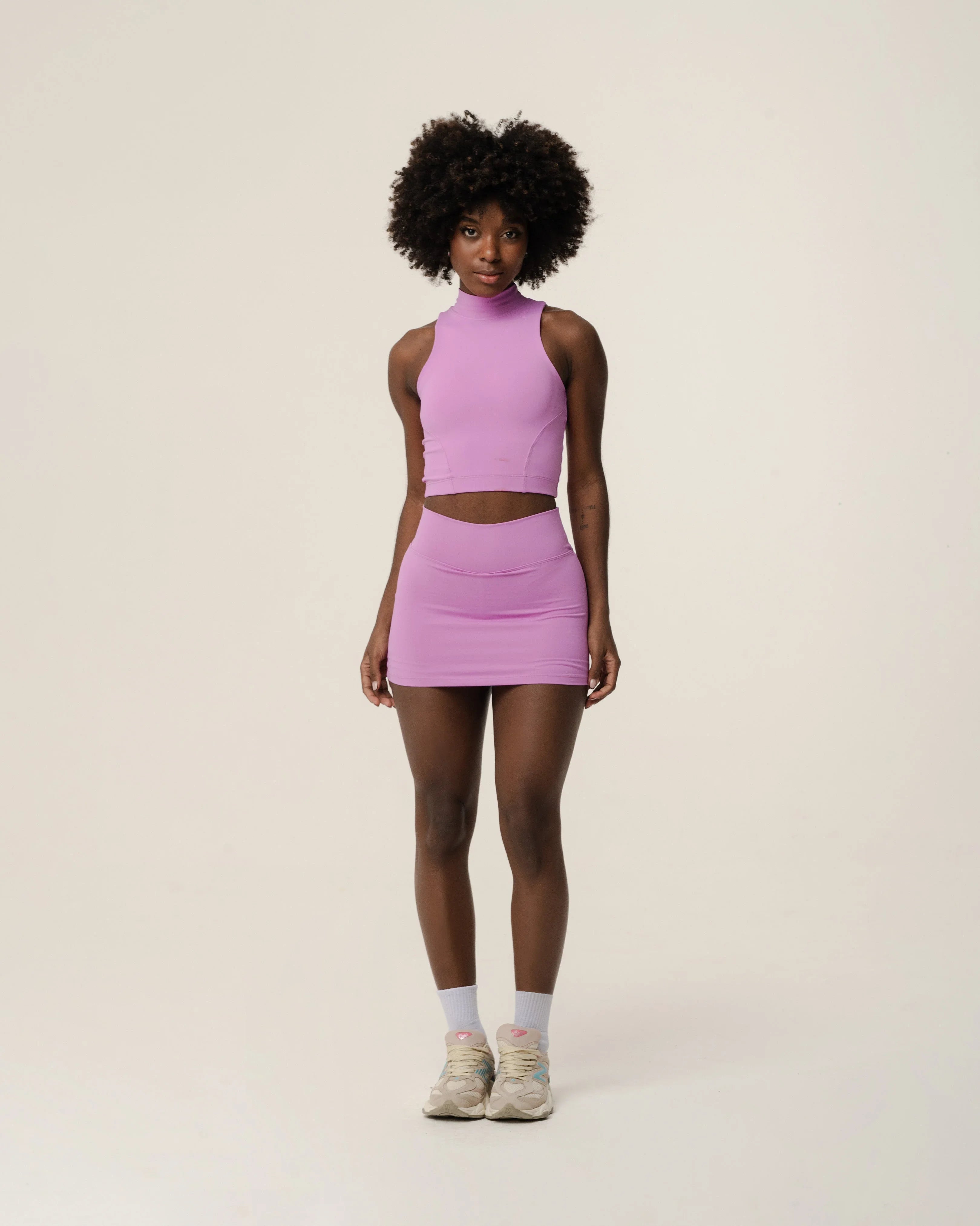 Conjunto Short-Saia Neck - Plano Fit