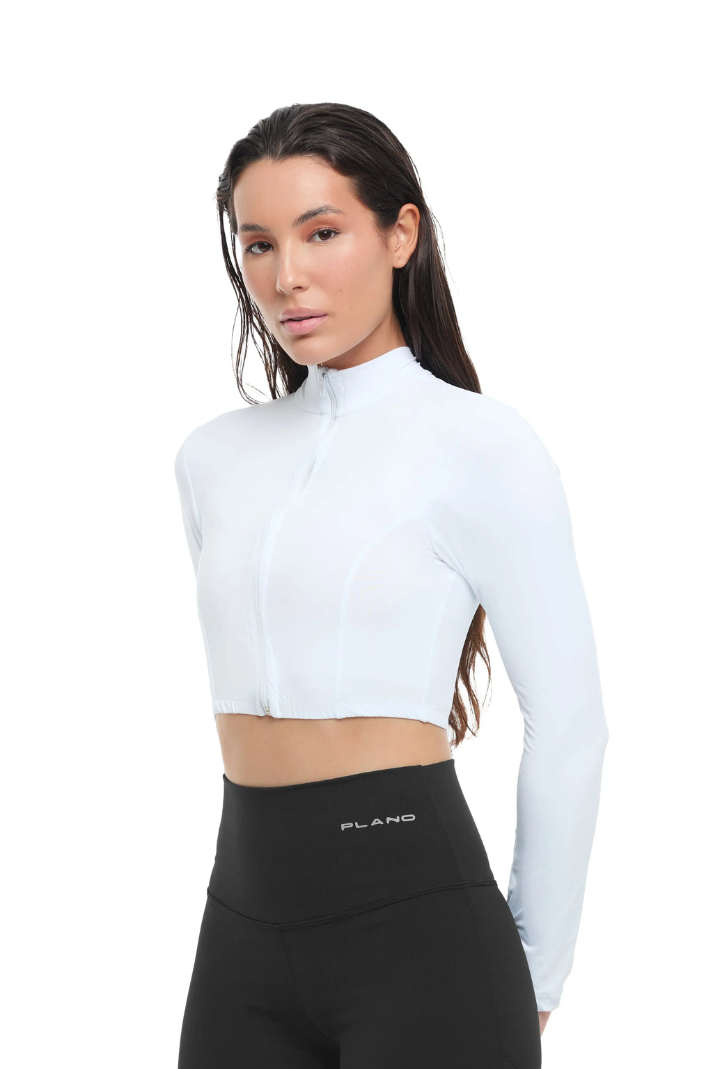 Jaqueta Cropped Active - Plano Fit