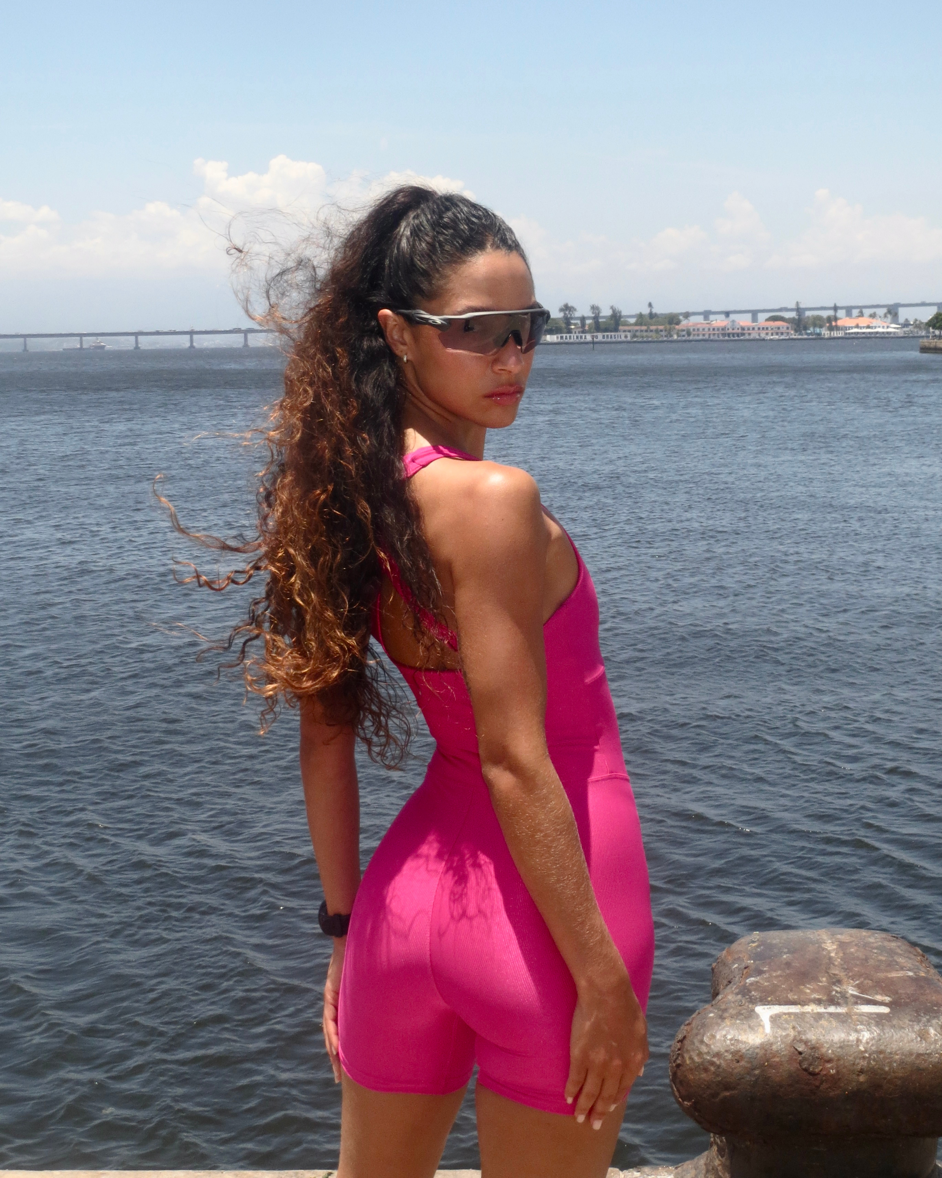 Macaquinho Sculpt Cor Rosa Pink Plano Fit