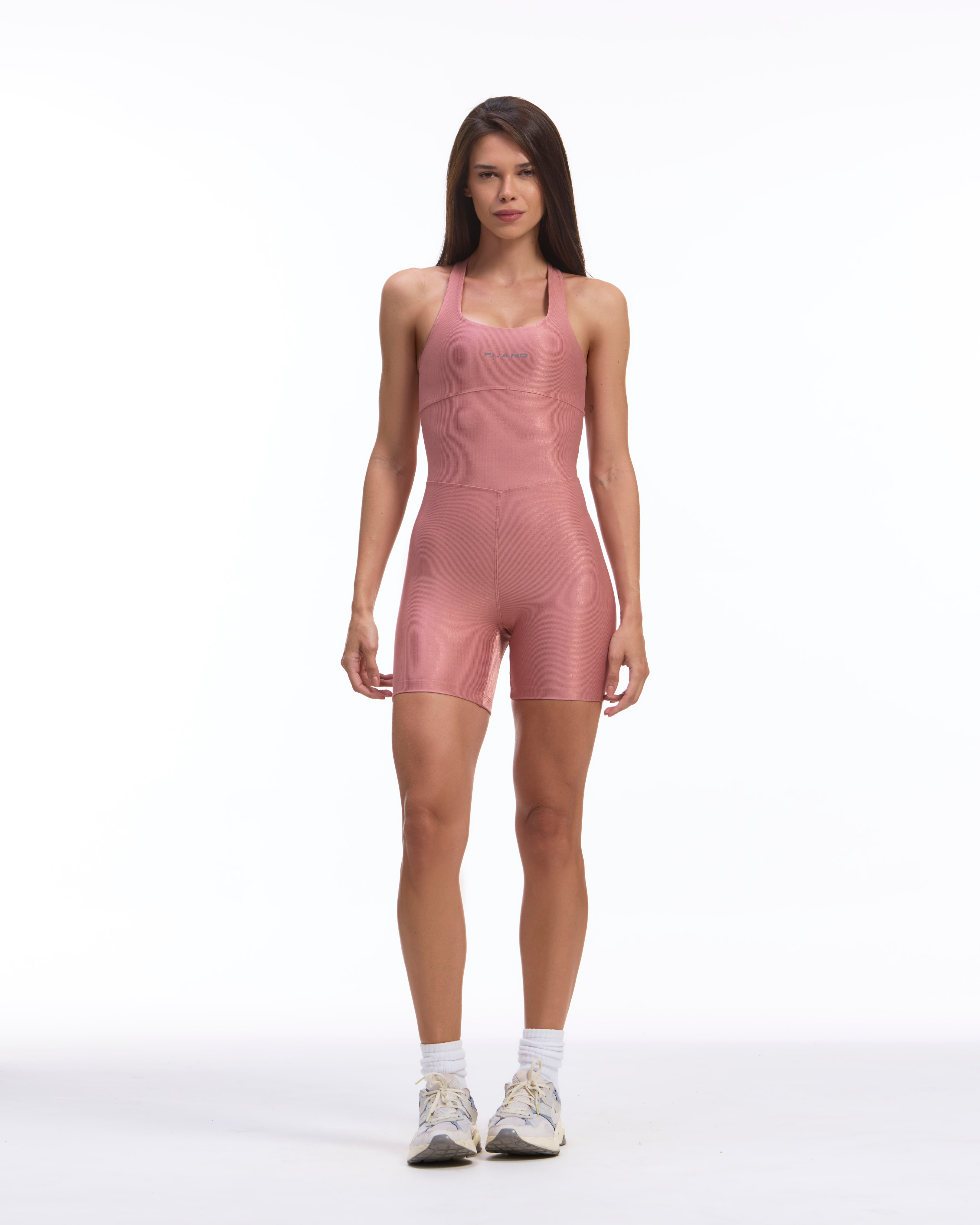 Macaquinho Sculpt Cor Rosa Salmão Plano Fit